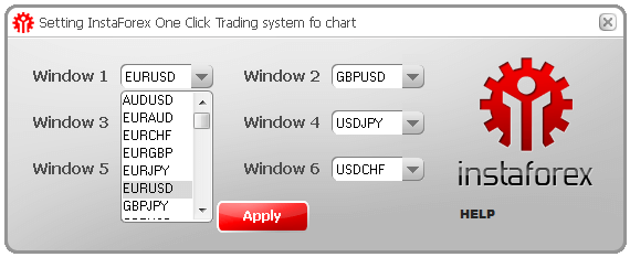One click trading. Screenshot