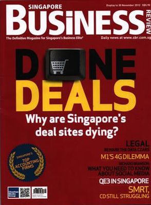 วารสารธุรกิจสิงคโปร์ เดือนพฤศจิกายน ปี 2012